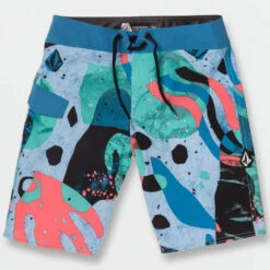 Volcom Knife Aquatic Mod Boardshort - Washed Blue