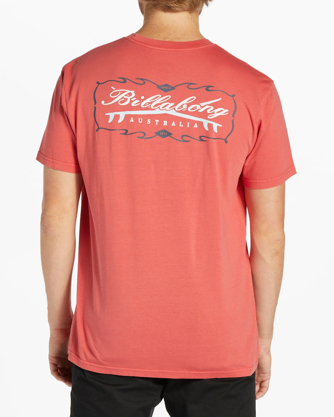Billabong Crossboards Tshirt Mens - Coral 2 Billabong Crossboards Tshirt Mens - Coral - Image 2