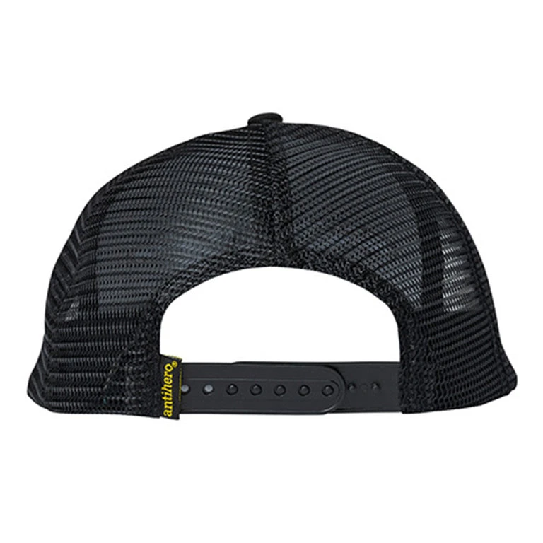 ANTIHERO Basic Eagle Trucker Hat - Black/Black 2 ANTIHERO Basic Eagle Trucker Hat - Black/Black - Image 2