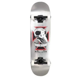 BIRDHOUSE Tony Hawk Skull L3 Skateboard - Chrome - 8.2