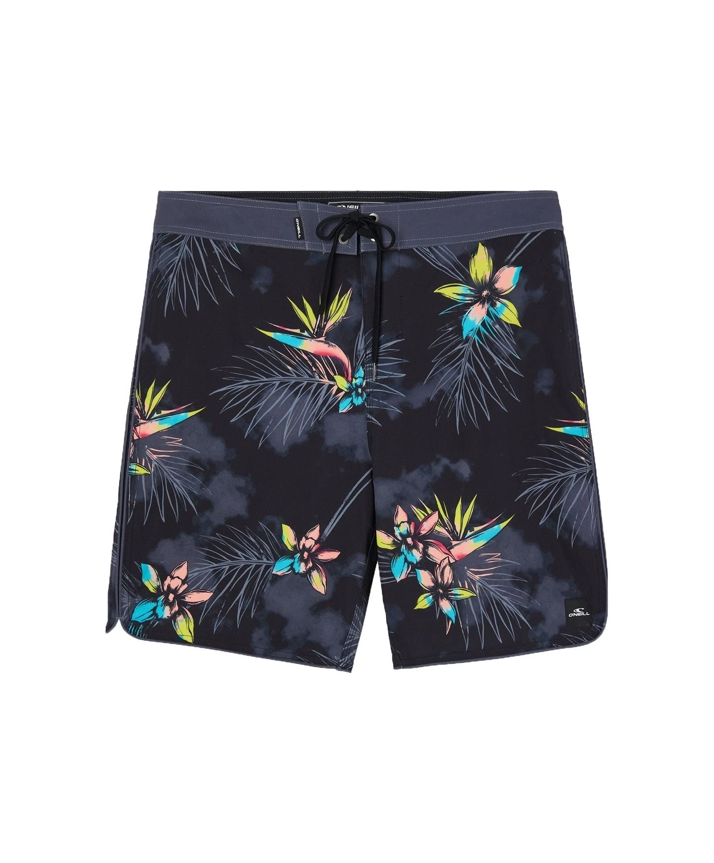 Oneill Boys Hyperfreak Mysto Scallop 16 Boardshort - Black 1 Oneill Boys Hyperfreak Mysto Scallop 16 Boardshort - Black