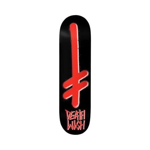 DEATHWISH OG Gang Logo Skateboard Deck - Black / Red - 8.25 1 DEATHWISH OG Gang Logo Skateboard Deck - Black / Red - 8.25