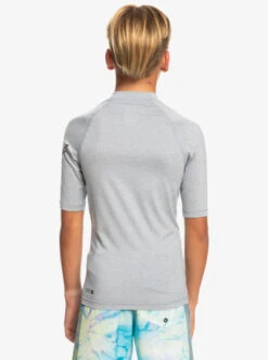 QUIKSILVER All Time SS Youth Rashguard - Sleet Heather -STM online Shop eqbwr03177 quiksilver w szph bck1