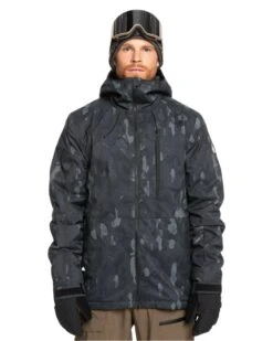 QUIKSILVER Mission Printed Jacket Mens - Nature Zoom Dark Shadow