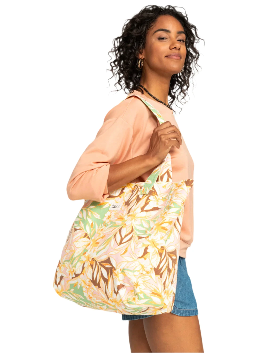 ROXY Anti Bad Vibes Printed Bag - Quiet Green Coast To Coast 2 ROXY Anti Bad Vibes Printed Bag - Quiet Green Coast To Coast - Image 2