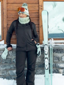 ROXY Vertere Full Zip - Black -STM online Shop erjft04717 roxy l kvj0 frt10