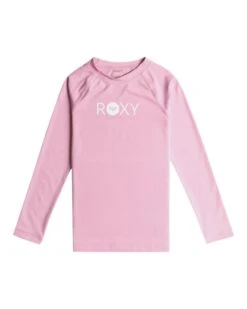 Roxy Essential LS Lycra Kids Rashguard - Lilac Chiffon