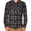 Oneill Glacier Plaid Mens - Black 2 Oneill Glacier Plaid Mens - Black -STM online Shop glacier plaid shirt black fa1104203 blk 011 1