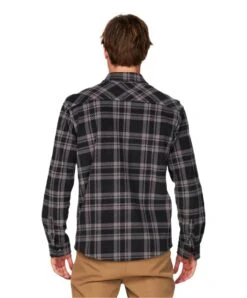 Oneill Glacier Plaid Mens - Black -STM online Shop glacier plaid shirt black fa1104203 blk 013