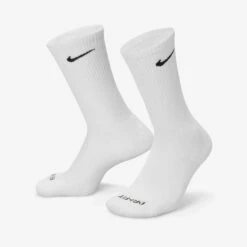 NIKE Dri-Fit Everyday Plus Cotton Cushioned Crew Socks White