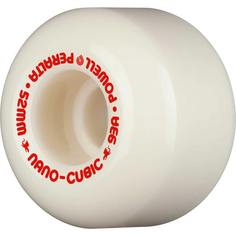 POWELL PERALTA Nano Cubic Wheels 93A 36W - White - 52mm 1 POWELL PERALTA Nano Cubic Wheels 93A 36W - White - 52mm