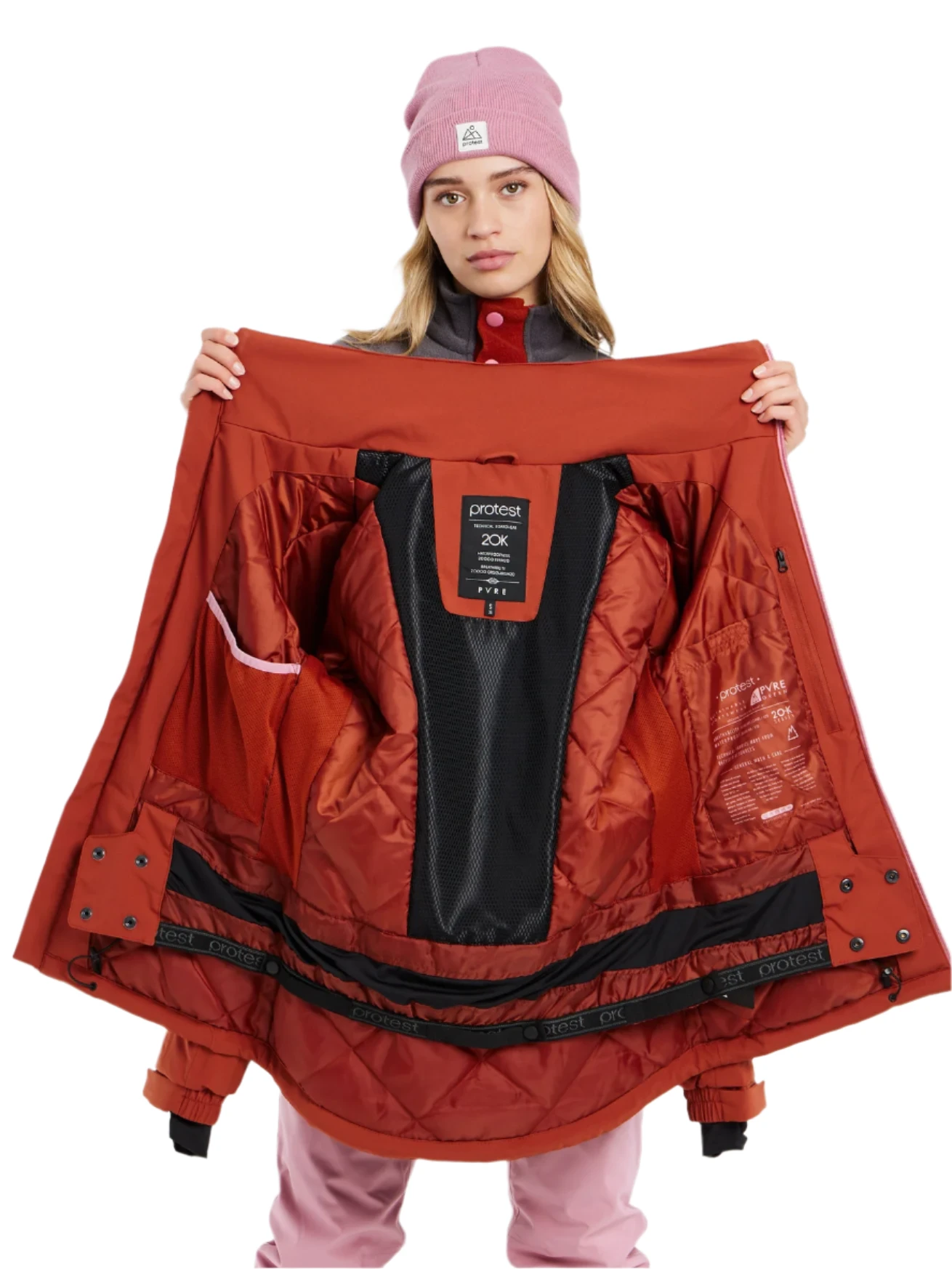 Protest Sima Snow Jacket Womens - Uluru Rust 4 Protest Sima Snow Jacket Womens - Uluru Rust - Image 4