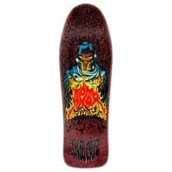SANTA CRUZ Knox Firepit Reissue Deck - Burgundy - 10.07