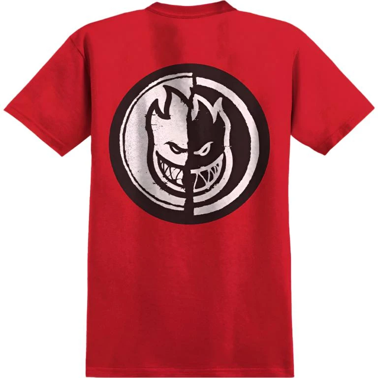 SPITFIRE Yin Yang Tee Mens - Red/Black/White 1 SPITFIRE Yin Yang Tee Mens - Red/Black/White