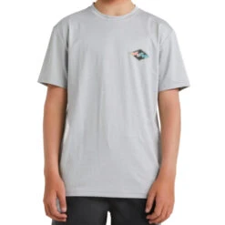 Billabong Diamond Shoreline Boys Tee - Light Grey Heather