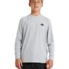 Billabong Diamond Shoreline LF LS Rashshirt Boys - Light Grey Heather -STM online Shop ubbwr03012 billabong w lgh frt1 1