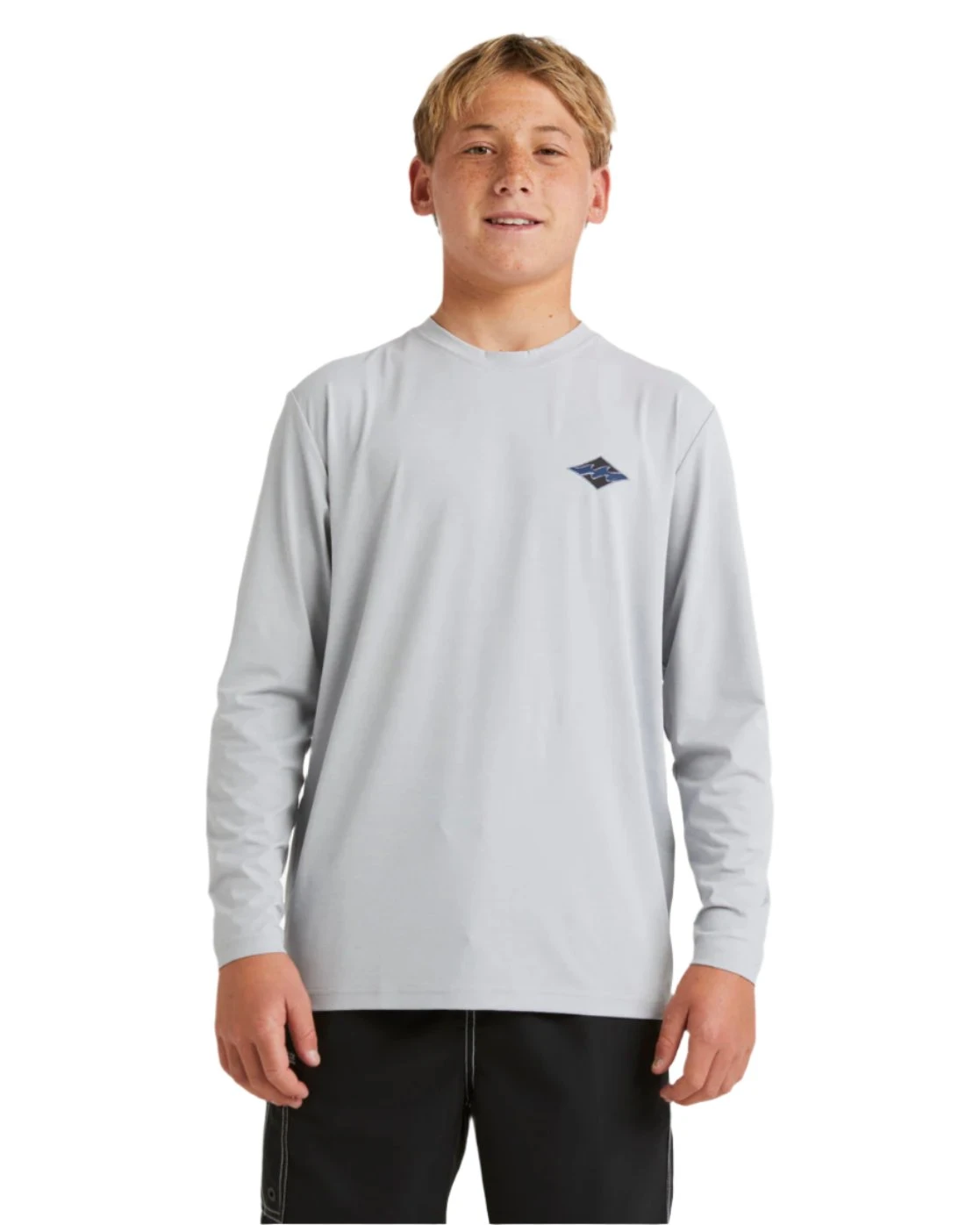 Billabong Diamond Shoreline LF LS Rashshirt Boys - Light Grey Heather 1 Billabong Diamond Shoreline LF LS Rashshirt Boys - Light Grey Heather