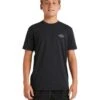 Billabong Diamond Shoreline LF SS Rashshirt Boys - Black Heather -STM online Shop ubbwr03015 billabong w bkh frt1 1