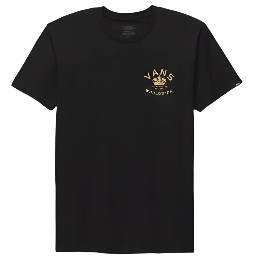 Vans Checkerboard Society Tee - Black 2 Vans Checkerboard Society Tee - Black - Image 2