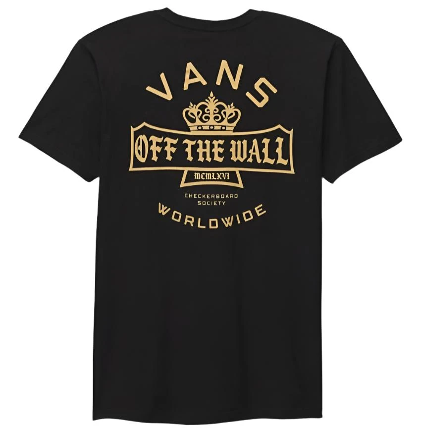 Vans Checkerboard Society Tee - Black 1 Vans Checkerboard Society Tee - Black