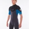 Rip Curl Dawn Patrol 32GB Chest Zip Spring Suit - Black/Blue