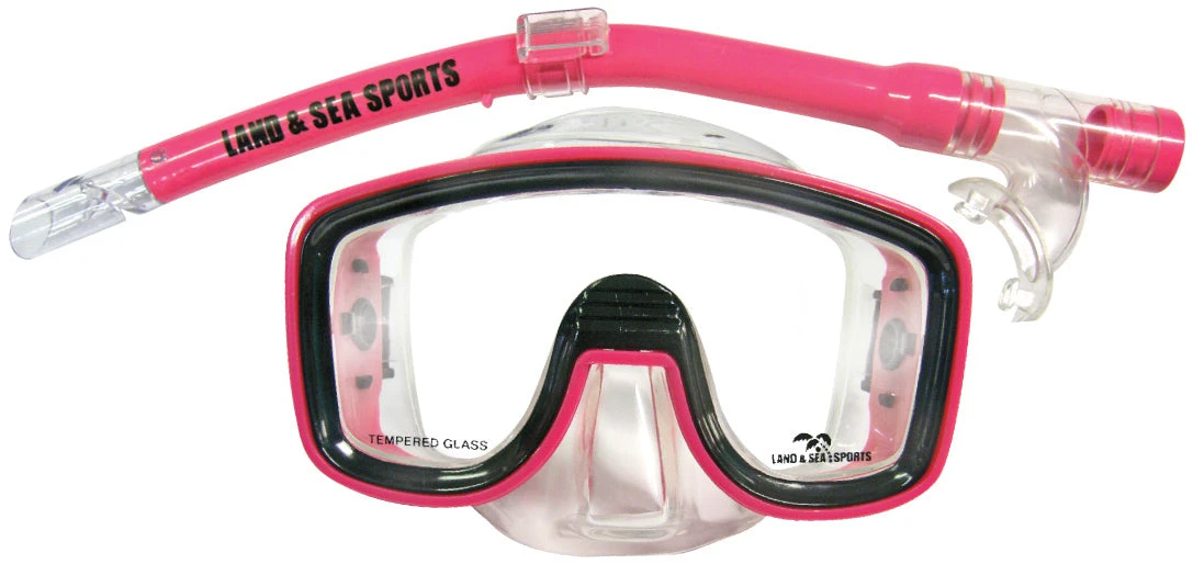 Land & Sea Lagoon Mask And Snorkel Set - Pink 1 Land & Sea Lagoon Mask And Snorkel Set - Pink